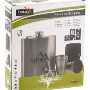 Set butelca 175ml cu 4 pahare Cattara TT13625 - Img 8
