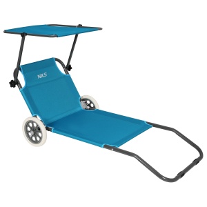 Sezlong cu roti Nils NC3307, albastru