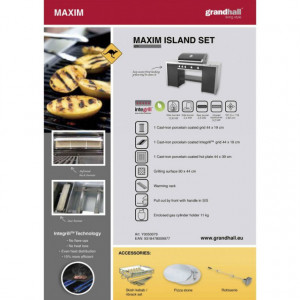 Stand insula cu arzator lateral pentru gratar Grand Hall Elite/Maxim/Premium GT - B17102650A - Img 2