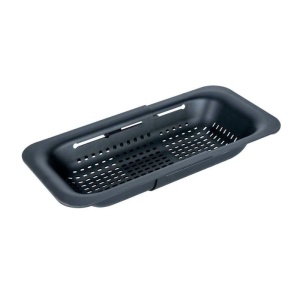 Tava reglabila pentru chiuveta Sivo Wenko Black Outdoor Kitchen 36,5/50 x 20 x 7 cm negru - 55012100
