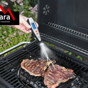 Termometru digital cu furculita si lanterna pentru gratar Cattara TT13087 - Img 6