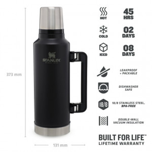 Termos Stanley The Legendary Classic Bottle XLarge Matte  3Black Pebble  1.9 l - 10-07934-004