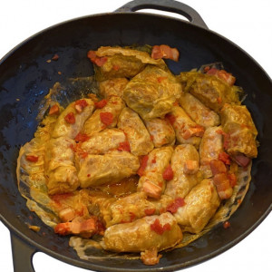 Sarmale la Wok din fonta 