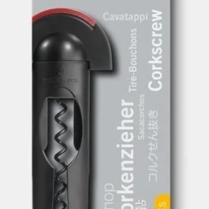 Tirbuson Victorinox Corkscrew with Cap Cutter, Black/Red 7.6924 - Img 4