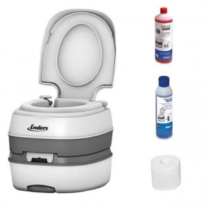 Toaleta portabila Enders Deluxe Starter-Set 15 litri include solutii de curatare - 4940