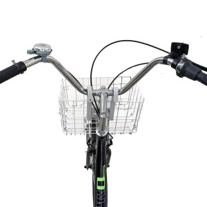 Tricicletă 24" pentru adulți BR CYCLES Pro2008-VB, cadru oțel 16", 7 viteze, frâne V-Brake/tambur, negru - Img 6