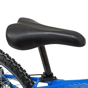 Bicicleta BR STORM 24", 21 viteze, frane pe disc, cadru otel 14", manete secventiale, albastru/verde - Img 3