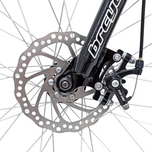 Bicicleta BR STORM 26", 21 viteze, frane pe disc, cadru otel 15", manete secventiale, alb/verde - Img 11