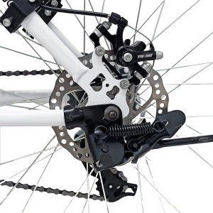 Bicicleta BR TARGET Carrier 29", 21 viteze, frane pe disc, cadru otel 17", manete secventiale, alb\negru - Img 9