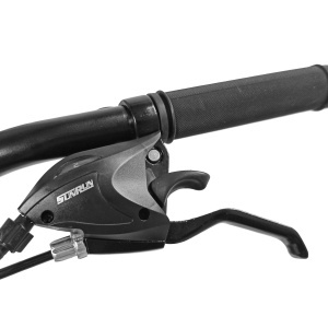 Bicicleta BR Tornado 26", 21 viteze, frane pe disc, cadru din aluminiu 13.5", manete secventiale, roz - Img 10