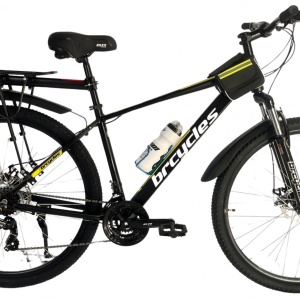 Bicicleta BR TORNADO Carrier 29", 21 viteze, frane pe disc, cadru aluminiu 15", manete secventiale, negru