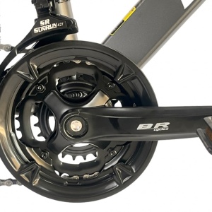 Bicicleta BR TORNADO Carrier 29", 21 viteze, frane pe disc, cadru aluminiu 15", manete secventiale, gri - Img 6
