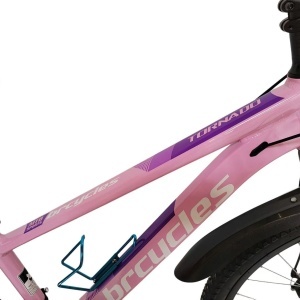 Bicicleta BR Tornado ProMG 26", jante MAGNEZIU, 21 viteze, frane pe disc, cadru din aluminiu 13.5", manete secventiale, roz - Img 3