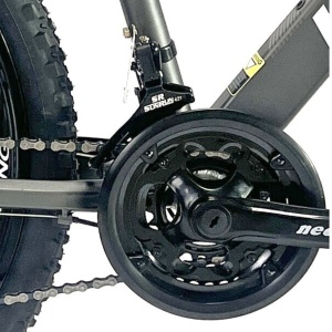 Bicicleta BR Tornado ProMG 26", jante MAGNEZIU, 21 viteze, frane pe disc, cadru din aluminiu 13.5", manete secventiale, gri - Img 9