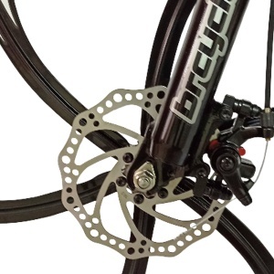 Bicicleta BR Tsunami ProMG 24", cadru otel 13", jante magneziu, manete secventiale, frane disc, 21 viteze, negru - Img 7