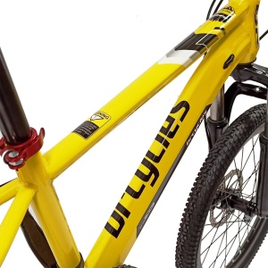 Bicicletă copii BR Inspire 20", 7 viteze, frâne pe disc, cadru oțel 12", manete Revoshift, galben, varsta 7 - 10 ani - Img 11