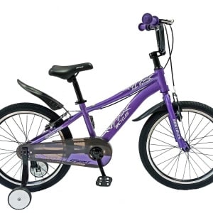 Bicicletă copii BR Neptune 20", cadru oțel, violet, varsta 7 - 10 ani