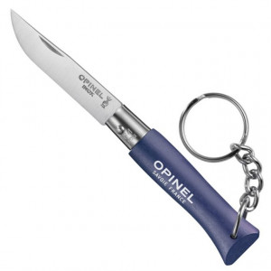Briceag Opinel N°04 Albastru Inox Breloc, lama 5 cm - 002269
