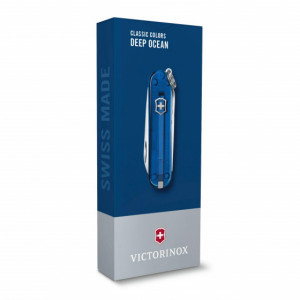 Briceag Victorinox SD Classic Transparent, Deep Ocean - 0.6223.T2G 4