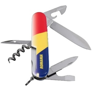 Briceag Victorinox Spartan, Drapel Romania, 9.1cm - 1.3603.7R2