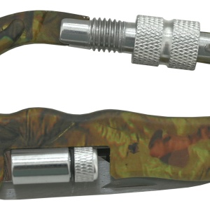 Carabiniera multifunctionala din aluminiu Cattara 3 in 1, cutit, cutit serat, lanterna, camuflaj - TT13218 - Img 3