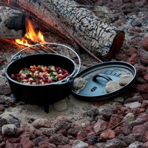 Ceaun din fonta cu capac - cuptor olandez Lodge 20 cm 1,9 litri - L-8CO3 - Img 10