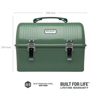 Cutie vintage pentru alimente Stanley Classic Lunch Box Hammertone Green 9.5 L - 10-01625-003 3