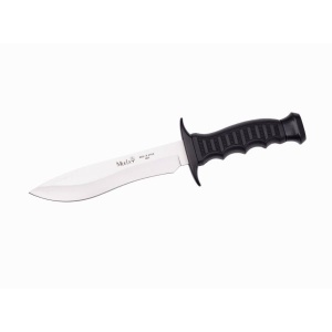 Cutit Outdoor Muela 85-161, maner cauciuc si zamak negru lama 16cm