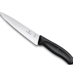 Cutit pentru carne Victorinox Swiss Carving, lama 22cm, Black 6.8003.22B
