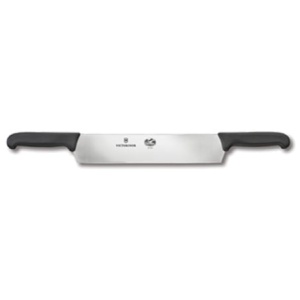 Cutit pentru feliat branza Victorinox Cheese Knife, lama 30cm, Black 6.1203.36