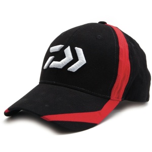 DAIWA Sapca Black/Red Flash D Logo