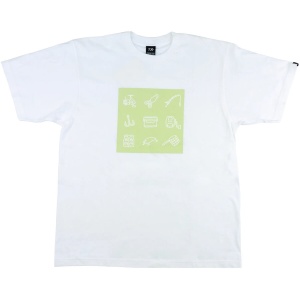 DAIWA Tricou Print White Cotton