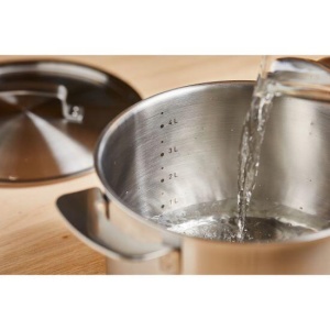 FISKARS Oala cu capac, din otel inoxidabil, fara acoperire antiaderenta, Fiskars All Steel, 5 l - 1064752 - Img 5