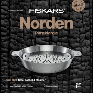 FISKARS Steamer din otel pentru grill 30cm, Norden - 1066431