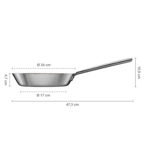 FISKARS Tigaie din otel inoxidabil, antiaderenta, Fiskars Norden, Ø 24 cm - 1067631 - Img 2