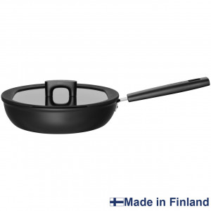 FISKARS Tigaie pentru sote cu capac Fiskars Hard Face, 26 cm, 2.8 L - 1052231