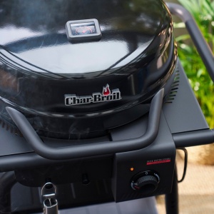Gratar electric 2.100 W si pe carbuni hibrid, 370 grade Celsius, TRU-Infrared, Char-Broil Patio Bistro E2Coal - 140255 - Img 9