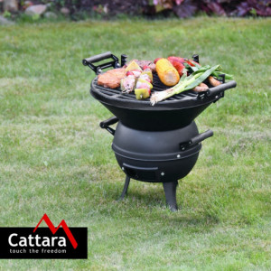 Gratar pe carbuni KETTLE grila din fonta 35 cm Cattara TT13023 - Img 5