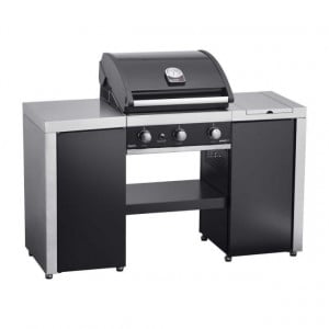 Gratar pe gaz Grand Hall Premium GT3 + Stand insula cu arzator lateral  - K03000196A-B17102650A profil