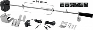 Kit electric rotiserie Cattara, 94cm, 8kg, 230V, USB 5V, 3 RPM - TT13053 - Img 7