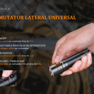 Lanternă EDC 1500 Lumeni 200 metri Fenix E28R - ADV-429-001 - Img 8