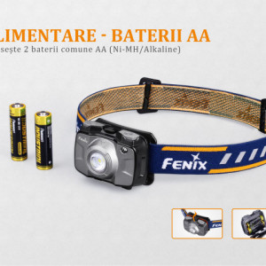 Lanterna frontala Fenix HL30 300 lumeni 50 metri baterii