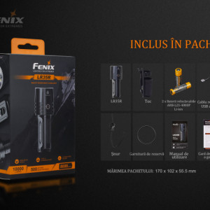 Lanterna Tactica Fenix LR35R -10000 Lumeni - 500 Metri - ADV-426-001 5
