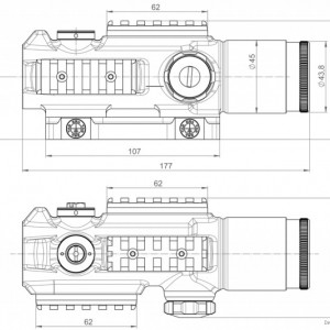 Luneta de arma pentru vanatoare Kahles 4 x 30i, Circle Dot - 10555 4 5