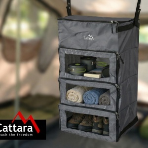 Organizator cu agatare Cattara Split, 4 compartimente, 35 x 30 x 60cm, suporta 5kg - TT13384 - Img 6