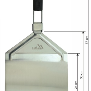 Paleta pentru pizza din inox SS430, Cattara, pliabila, 24x36cm, grosime 1mm - TT14089 - Img 5