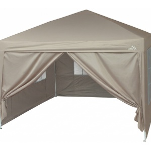 Pavilion de gradina cu pereti Cattara Palace, 3x3m, rezistent la apa si la UV, inaltime 2.5m, schelet otel - TT13348