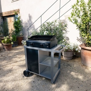 Plancha gaz Campingaz Othello 2 L, 2 arzatoare, 6 kW, otel emailat - 2217201 - Img 4