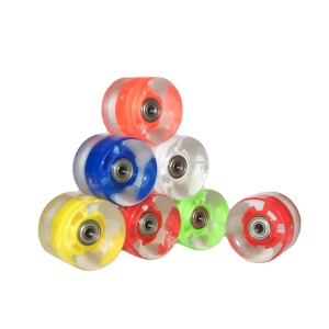 Roata LED penny board ABEC 7 galbena-2 bucati