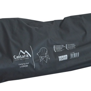 Scaun pliabil camping Cattara Lisboa, 80 x 95 x 62cm, suparta 120kg, antracit - TT13473 - Img 8